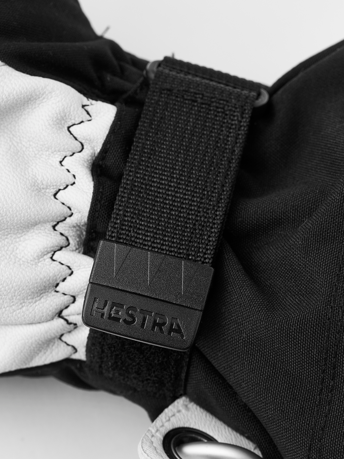 Army leather heli ski  5-finger - varm, slitstark, skidhandske