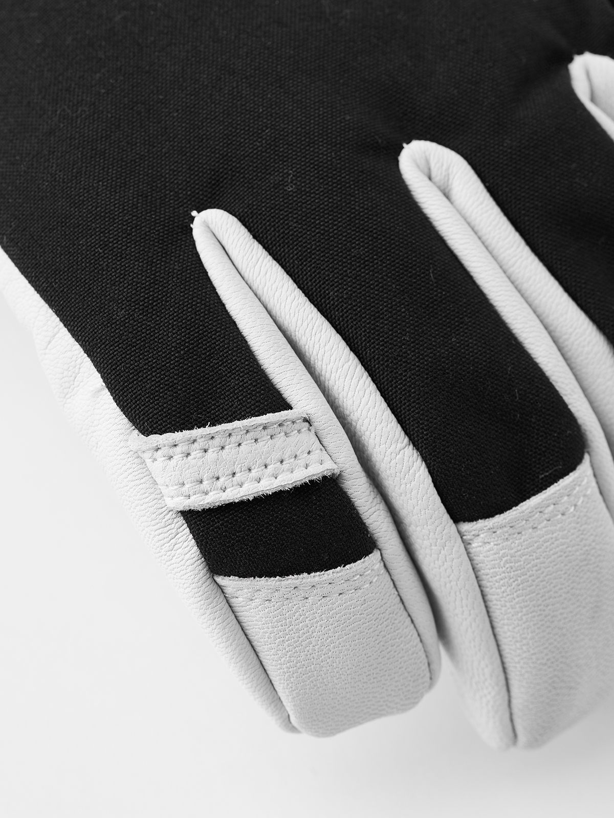 Army leather heli ski  5-finger - varm, slitstark, skidhandske