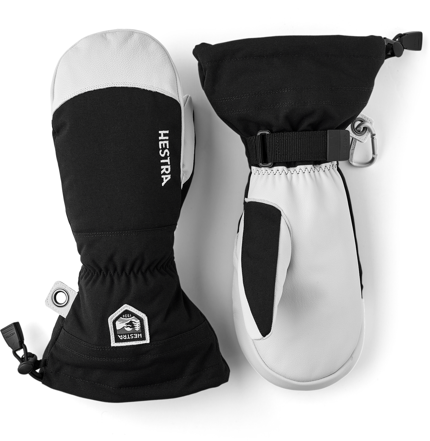 Army Leather Heli Ski Mitt - Varm och slitstark tumvante