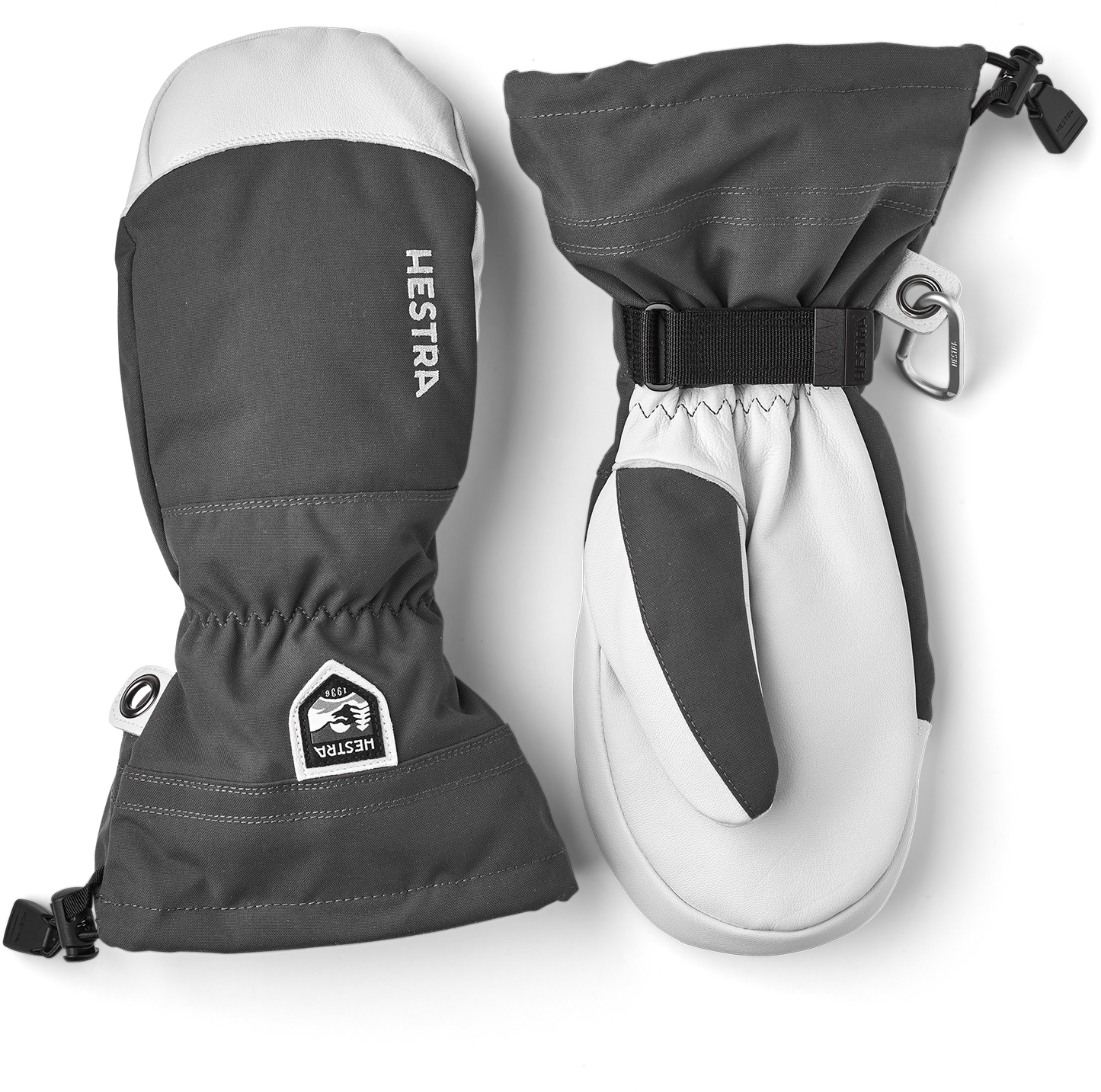 Army Leather Heli Ski Mitt - Varm och slitstark tumvante
