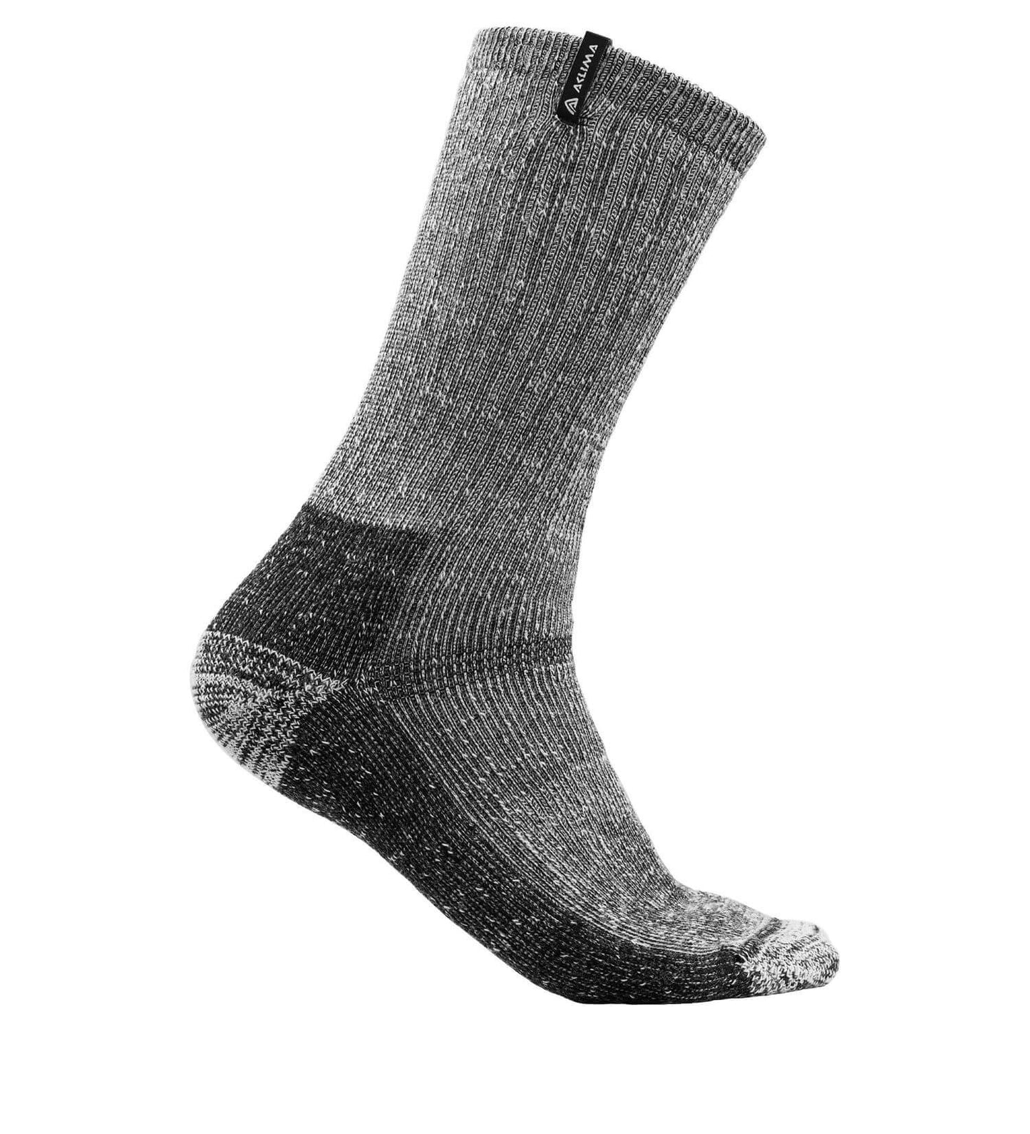 Hotwool socks grey - Tjocka sockar i merinoull