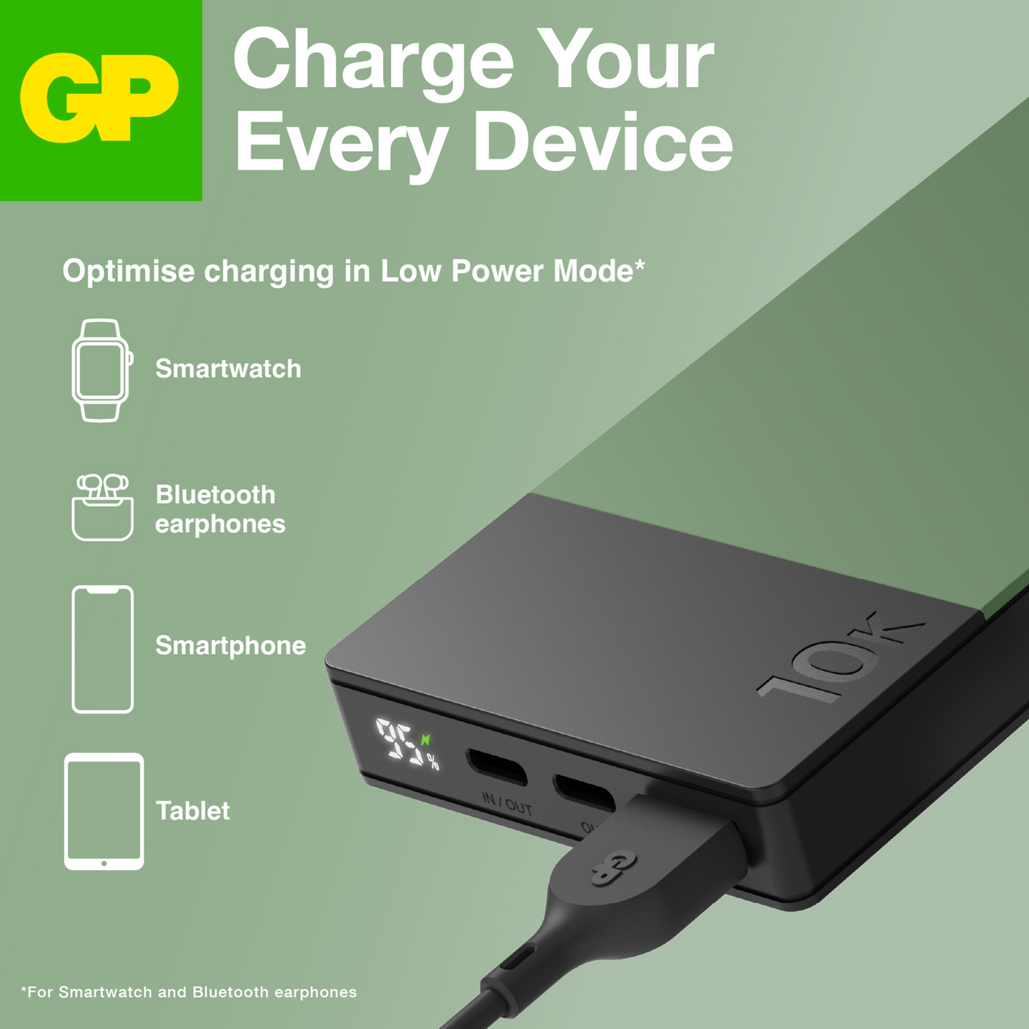 GP Powerbank M2, 10000mAh, Green