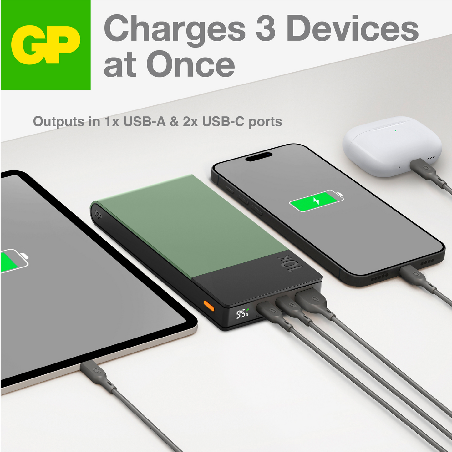 GP Powerbank M2, 10000mAh, Green