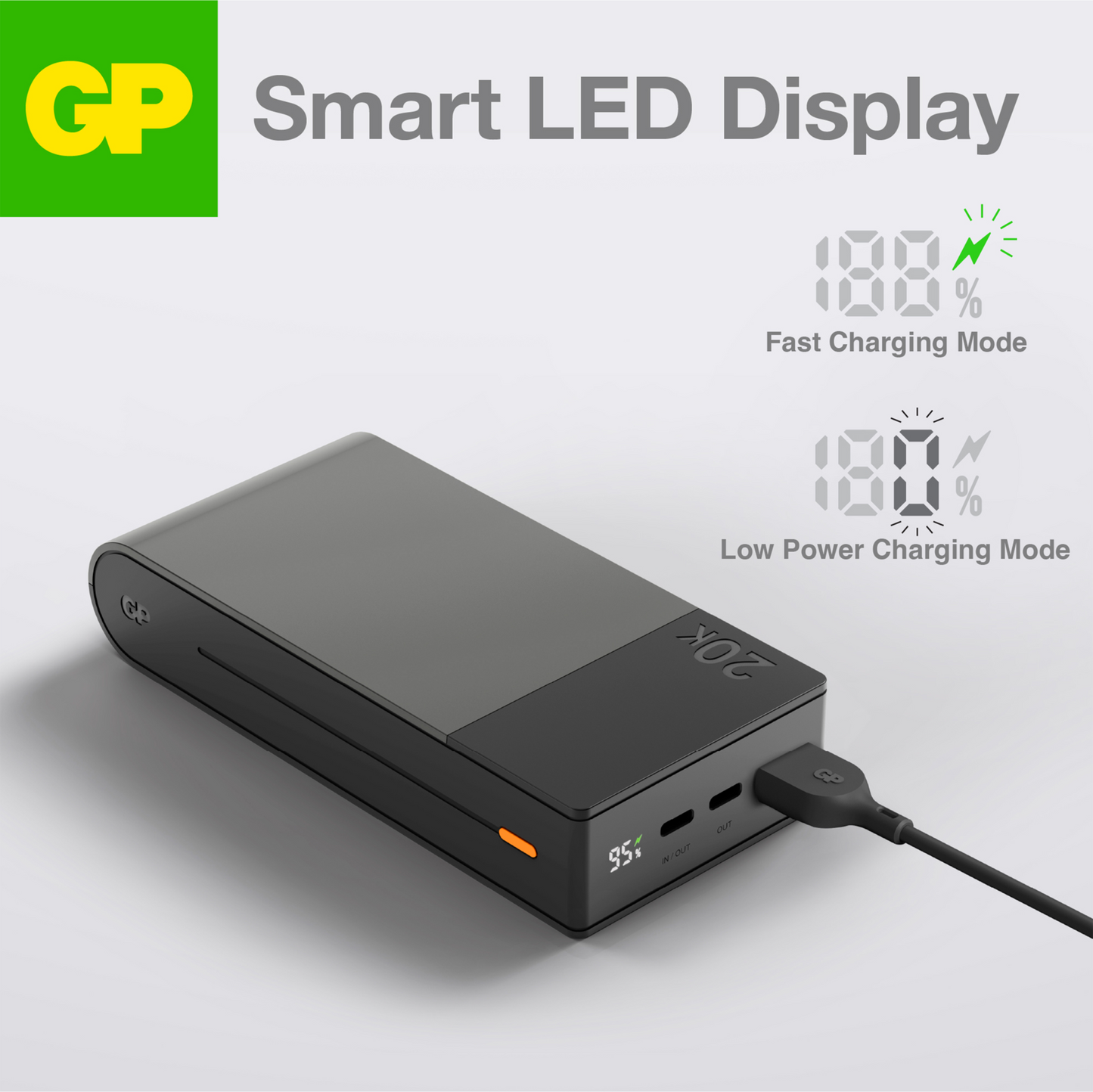 GP Powerbank M2+ 20000 mAh Grey