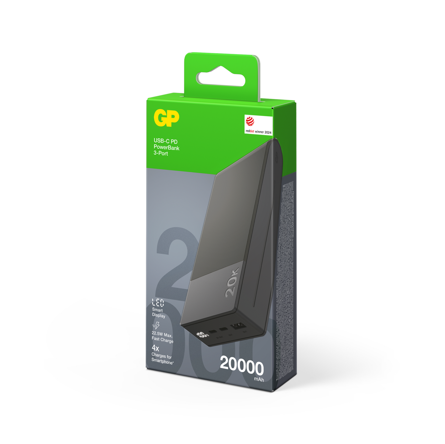 GP Powerbank M2+ 20000 mAh Grey