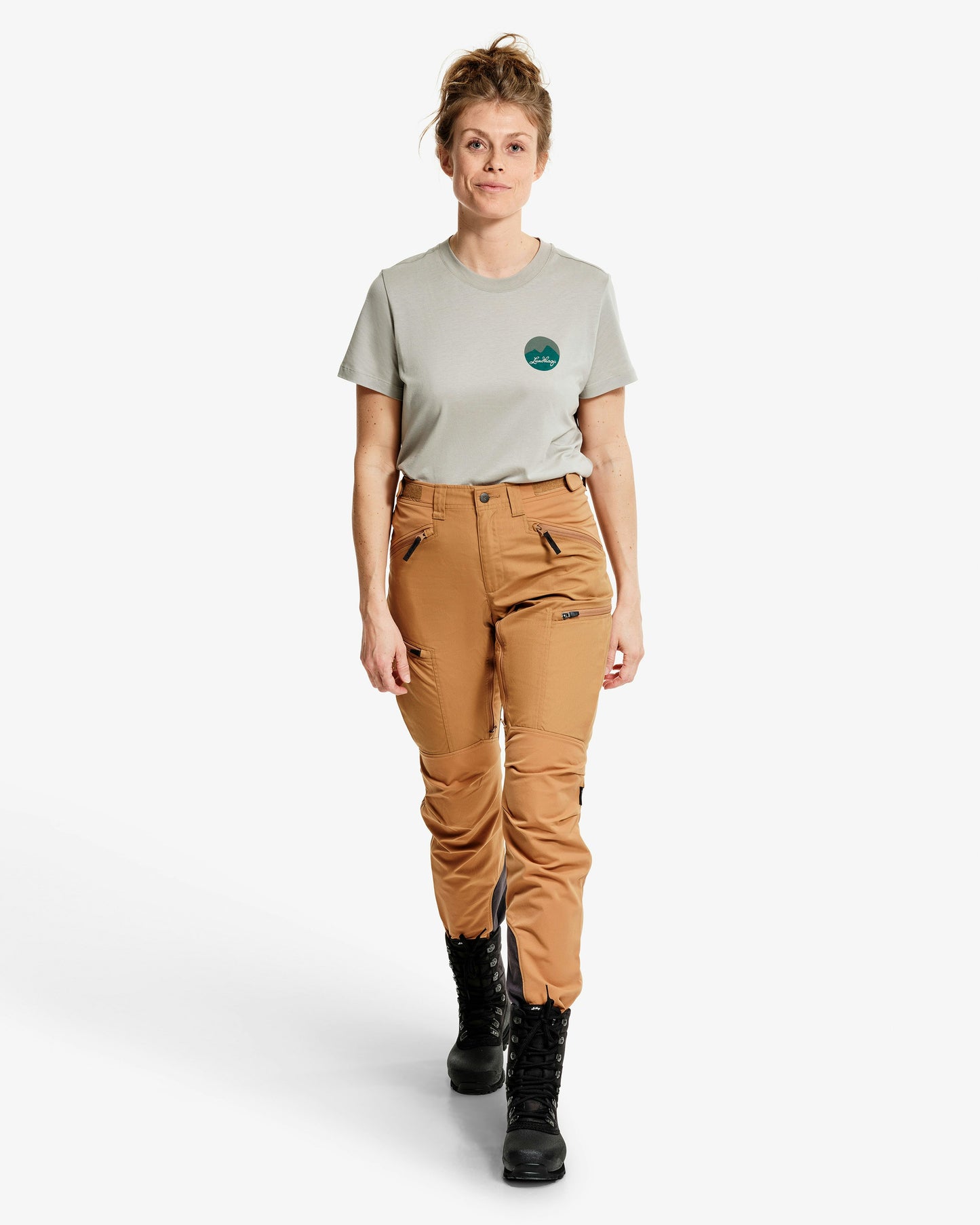 Makke High Waist Curved Pant W (Dam) - Friluftsbyxa med hög midja