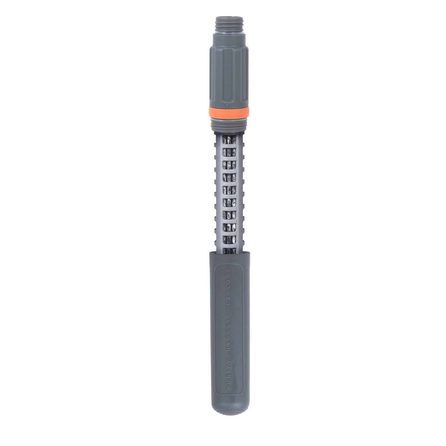 Water Filter & Purifier Bottle Black/Orange 1 L
