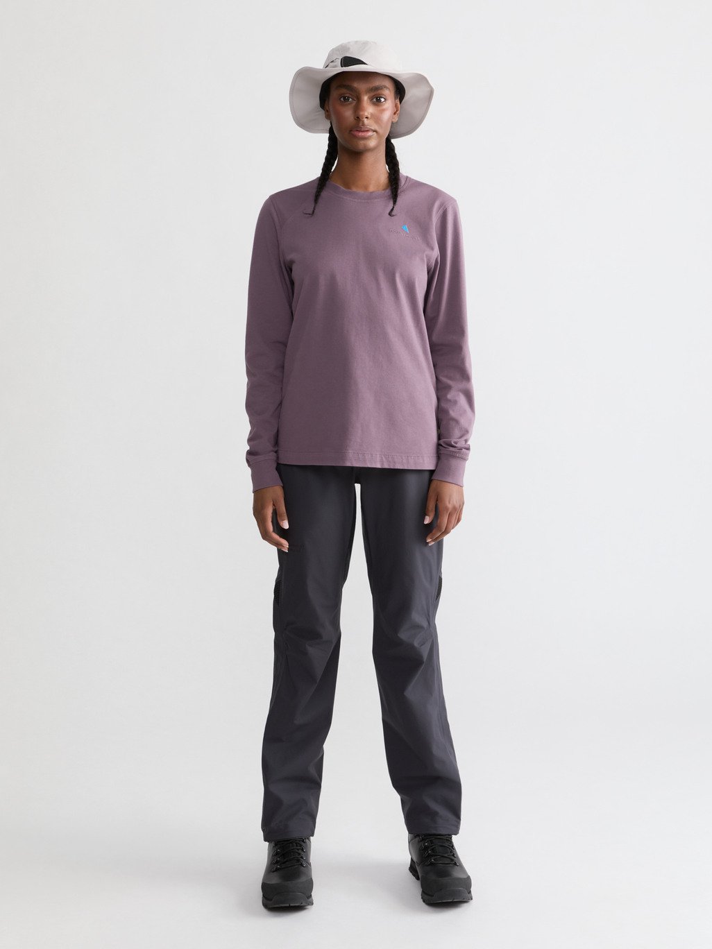 Root Logo LS Tee W's - långärmad t-shirt i ekologisk bomull