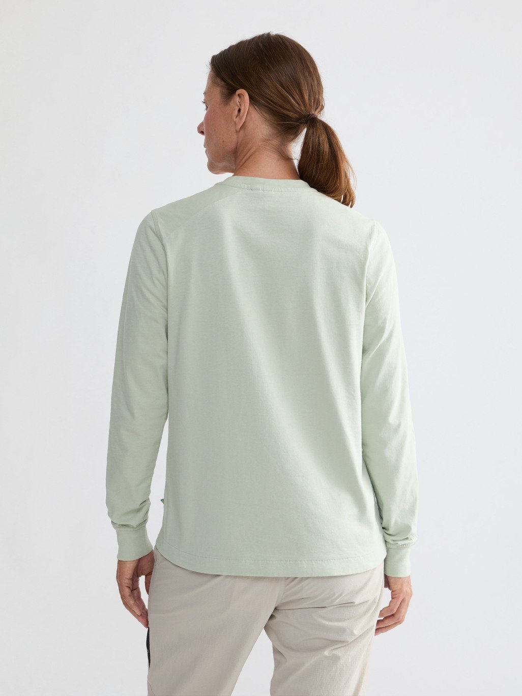 Root Logo LS Tee W's - långärmad t-shirt i ekologisk bomull