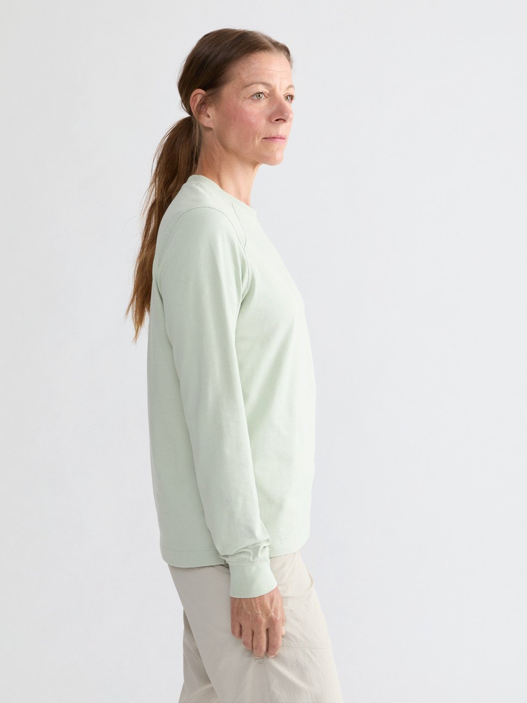 Root Logo LS Tee W's - långärmad t-shirt i ekologisk bomull