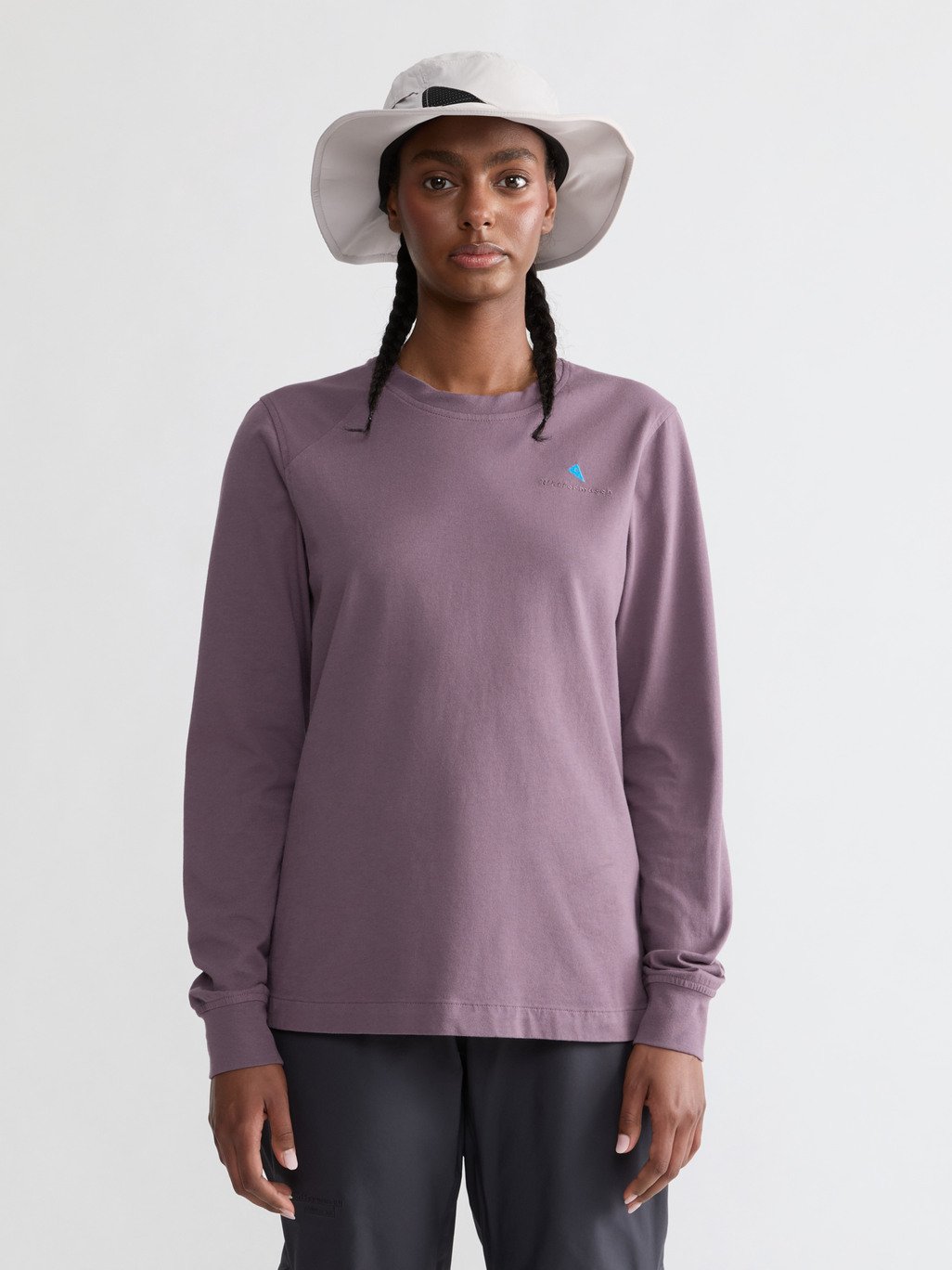 Root Logo LS Tee W's - långärmad t-shirt i ekologisk bomull