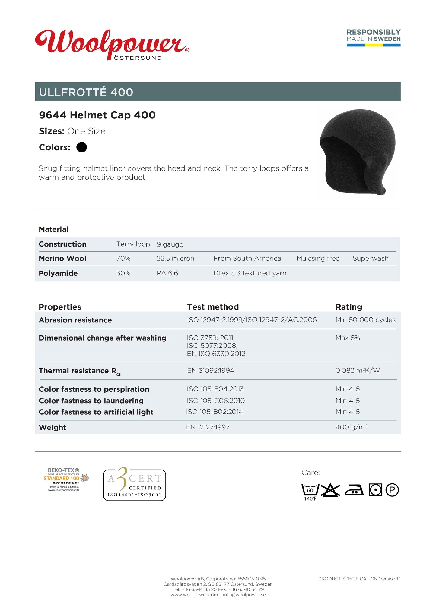 Helmet Cap 400