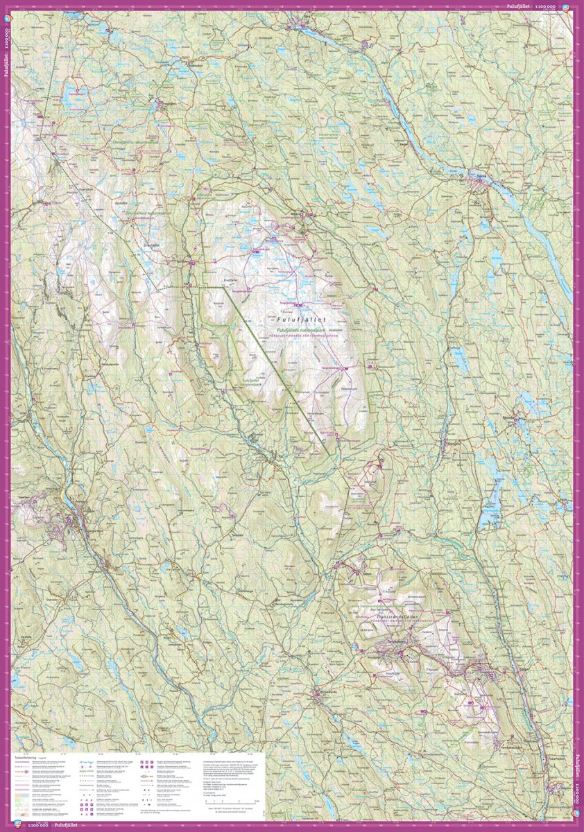 Dalafjällen & Trysil 1:100000