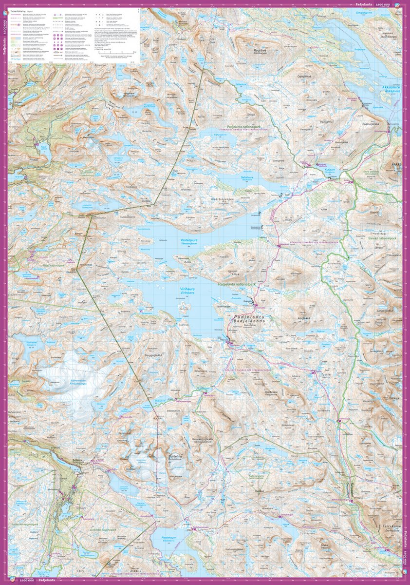 Sarek & Padjelanta 1:100000