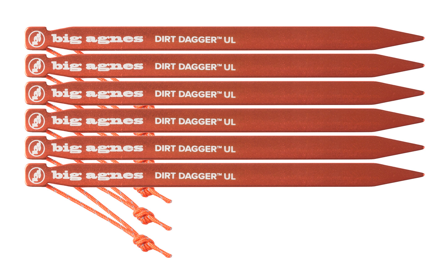 Dirt Dagger 15 cm Tent Stakes: 6-pack