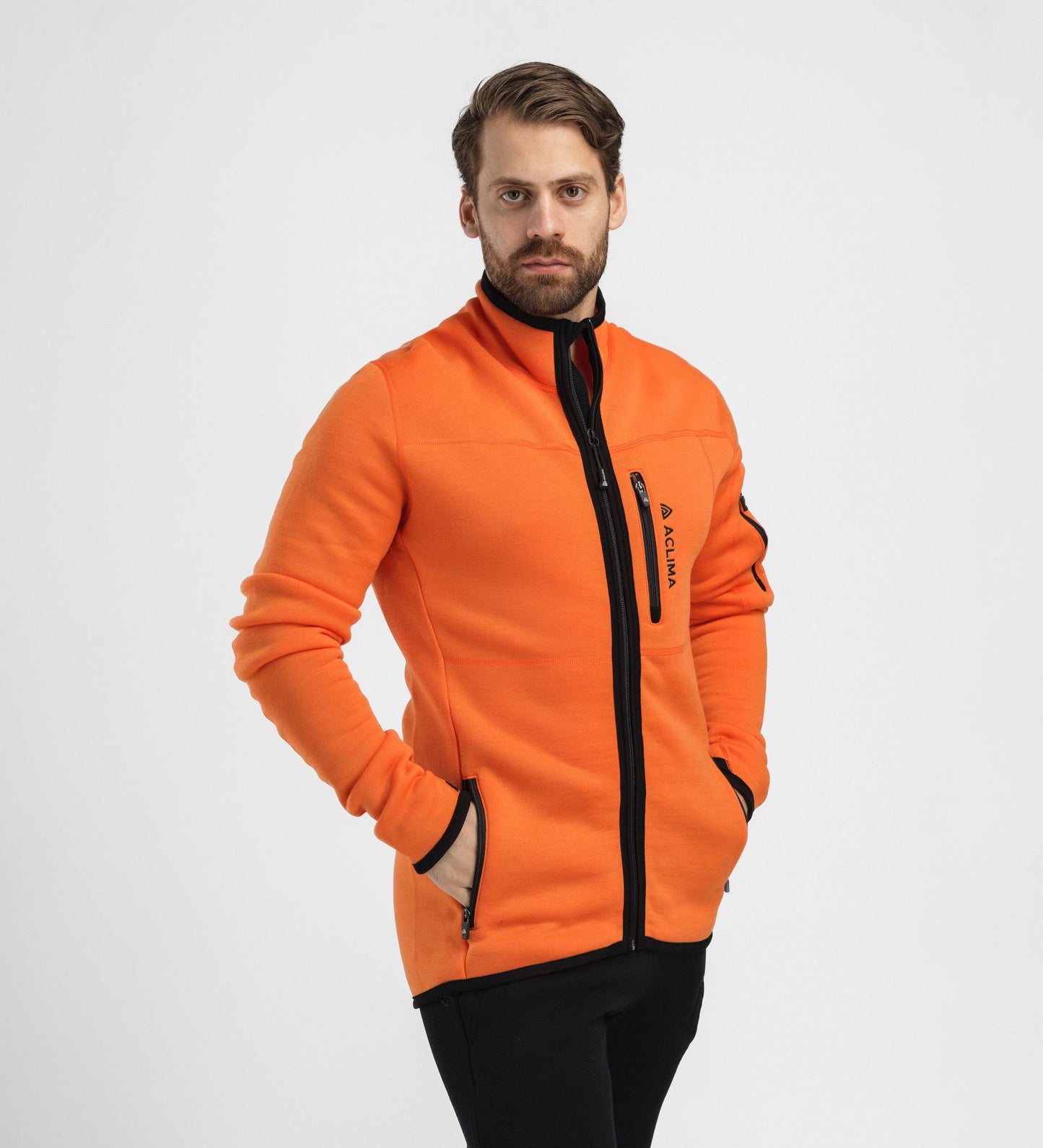 FleeceWool V2 Jacket M's (Herr) - Fleecejacka i merinoull