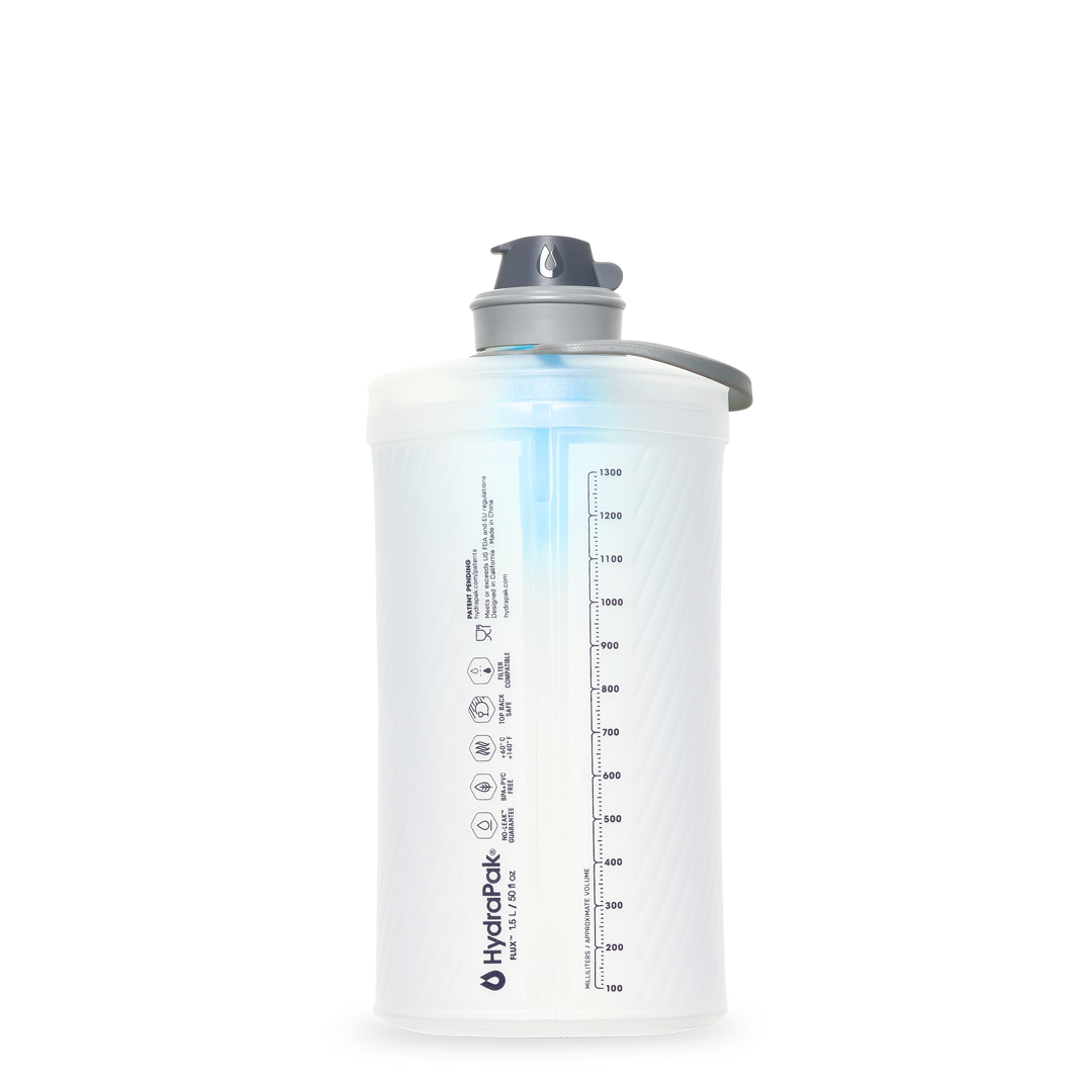 FLUX+ FILTER KIT 1,5 l Clear/HP Blue - softflask med vattenfilter