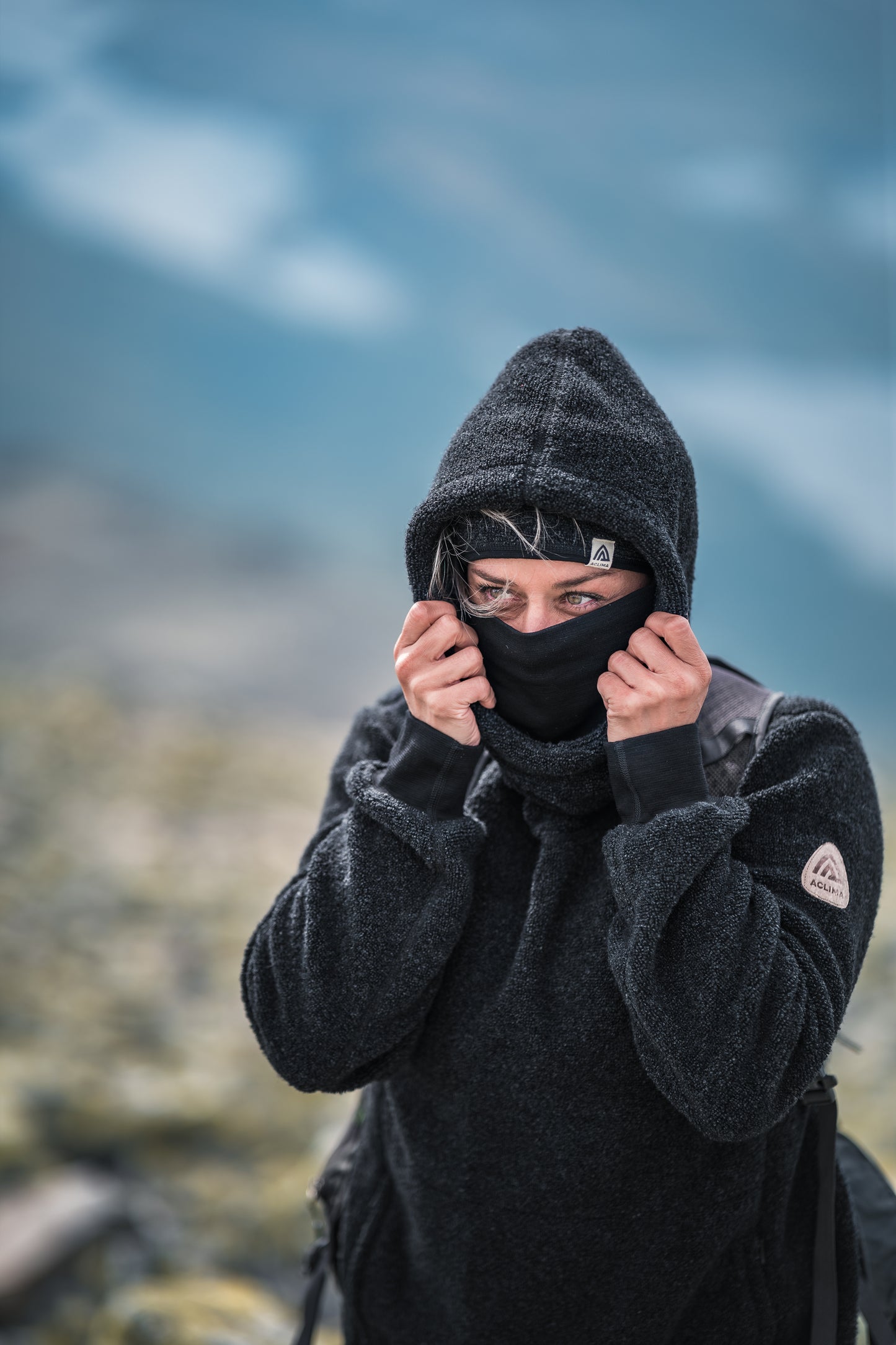 ReBorn Terry Pullover U - hoodie i merinoull/ullfrotté