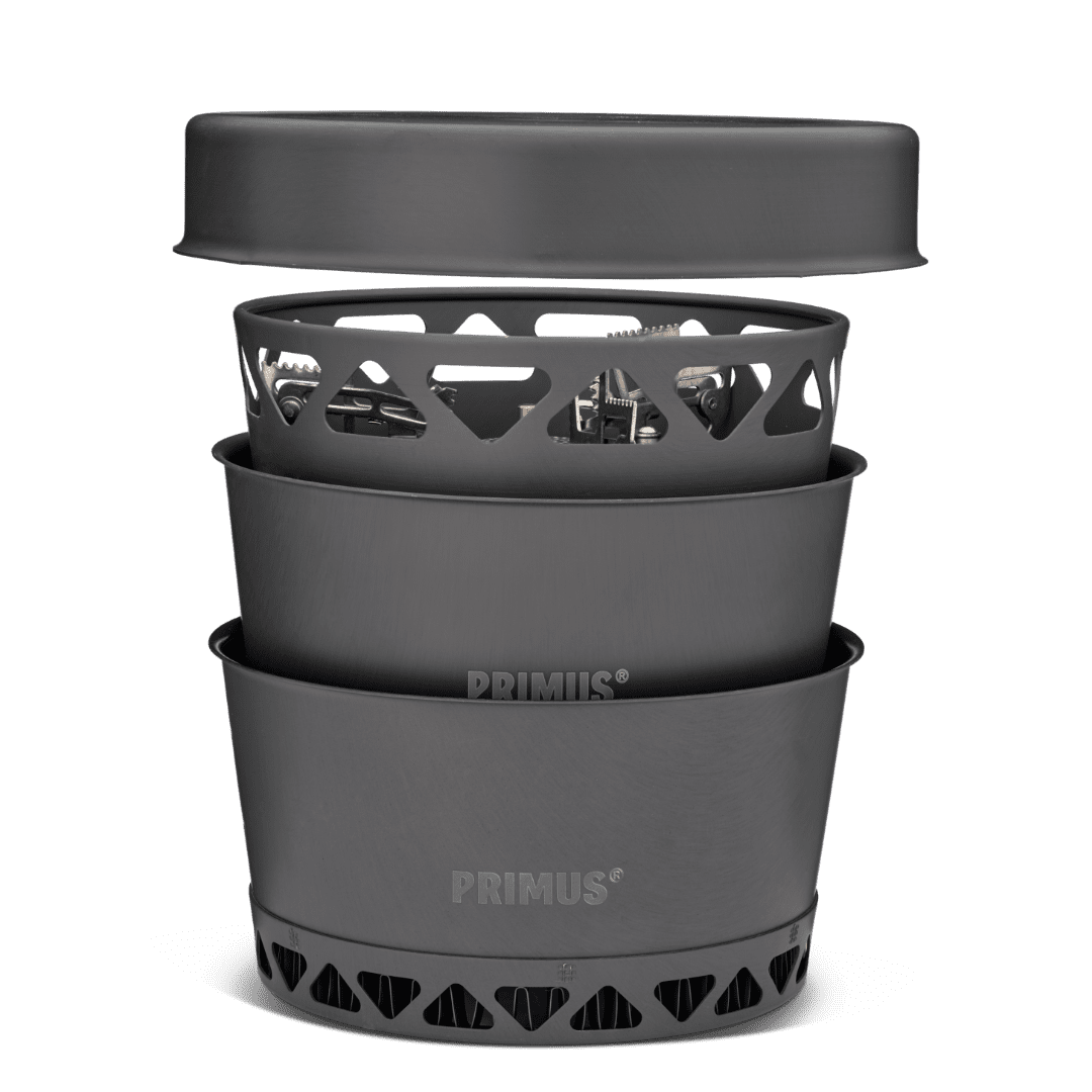 Primetech Stove Set 2X1.3L  W. Pan - Komplett stormkök med kärl och stekpanna