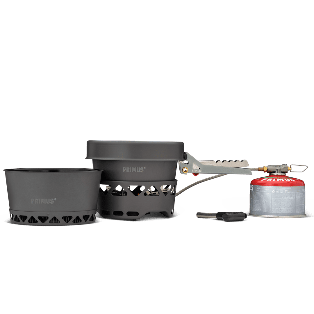 Primetech Stove Set 2X1.3L  W. Pan - Komplett stormkök med kärl och stekpanna