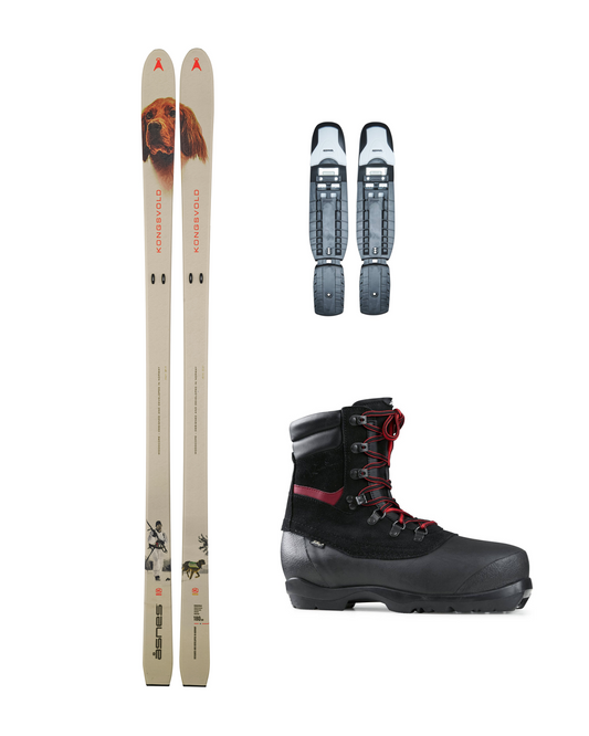 PAKET – KONGSVOLD BC SKI WL/FL med BC-bindning och Pjäxor
