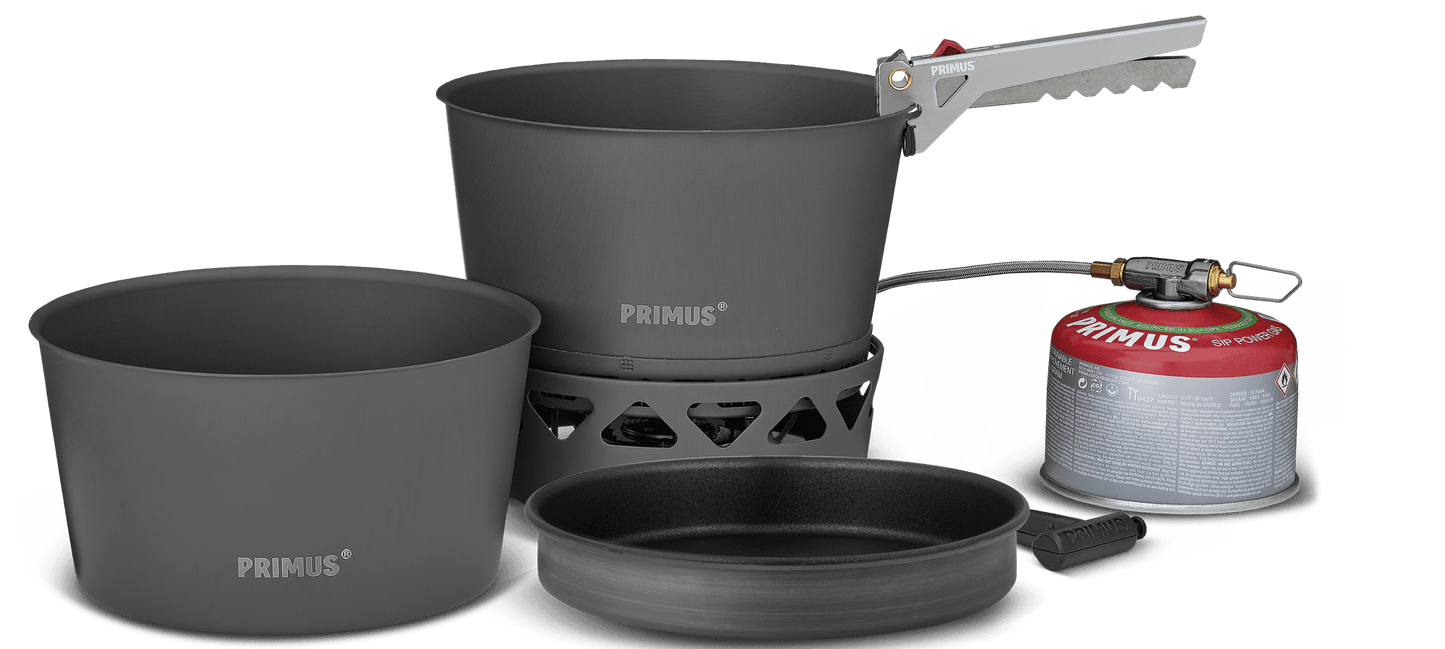 Primetech Stove Set 2X2.3L  W. Pan - komplett stormkök med kärl och stekpanna