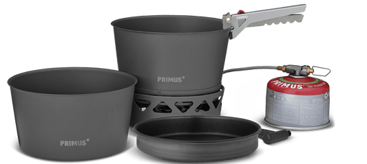 Primetech Stove Set 2X2.3L  W. Pan - komplett stormkök med kärl och stekpanna