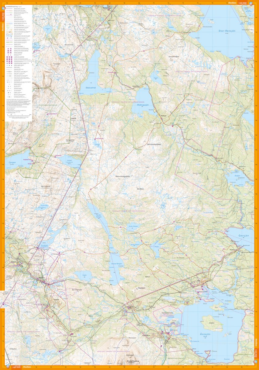 Årefjällen Storlien 1:50000