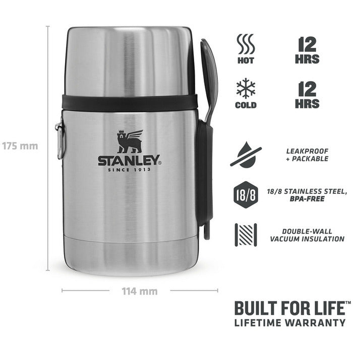 The Stainless Steel AiO Food Jar - mattermos med spork