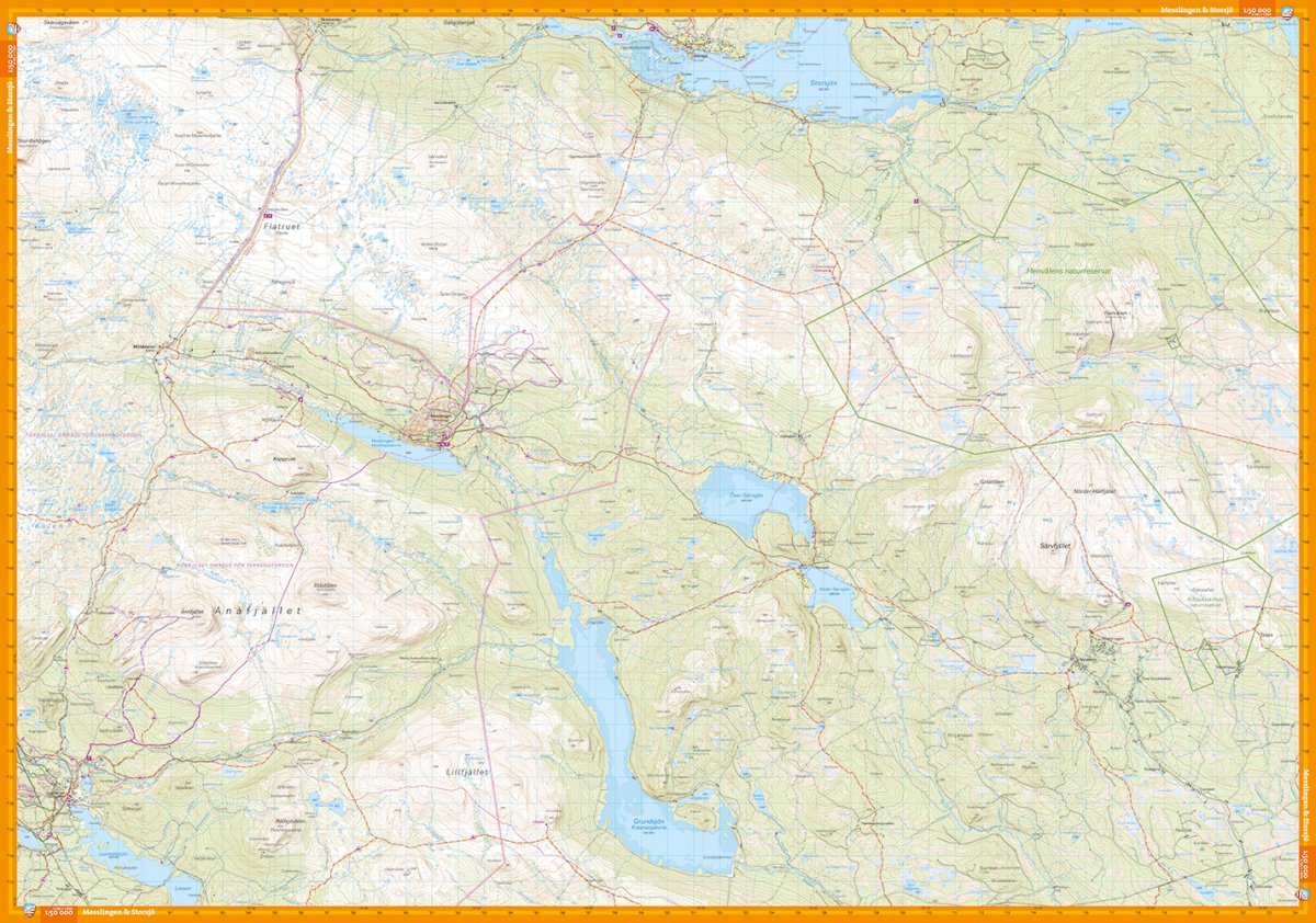 Funäsdalen Ramundberget Messlingen 1:50000