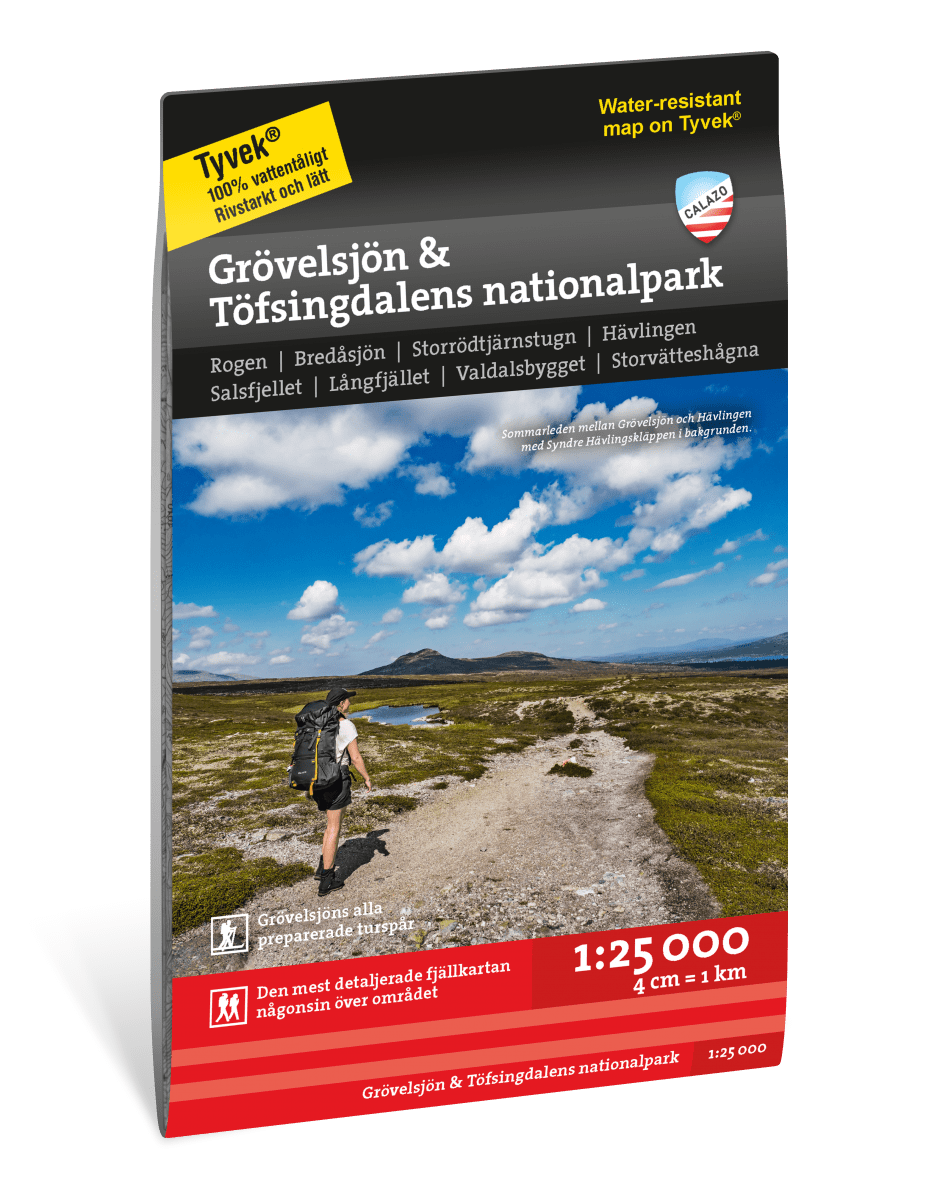 Grövelsjön & Töfsingdalens nationalpark 1:25 000
