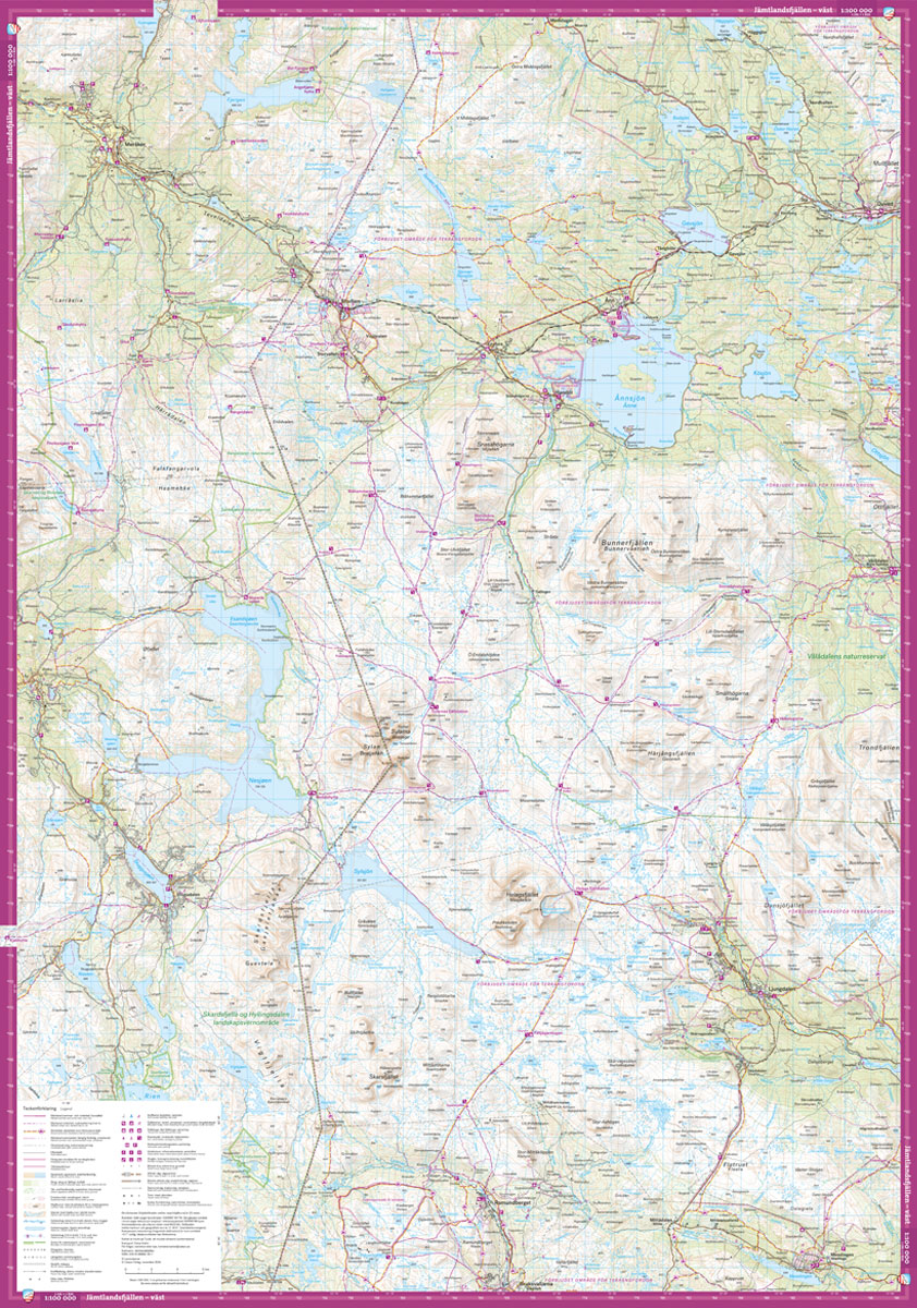 Jämtlandsfjällen 1:100000
