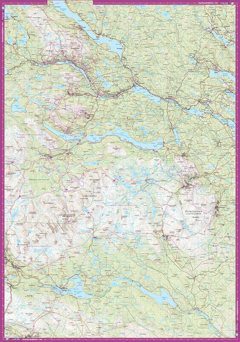 Jämtlandsfjällen 1:100000