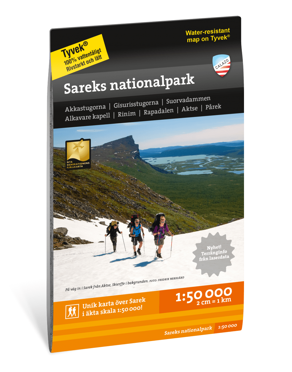 Sareks nationalpark 1:50000