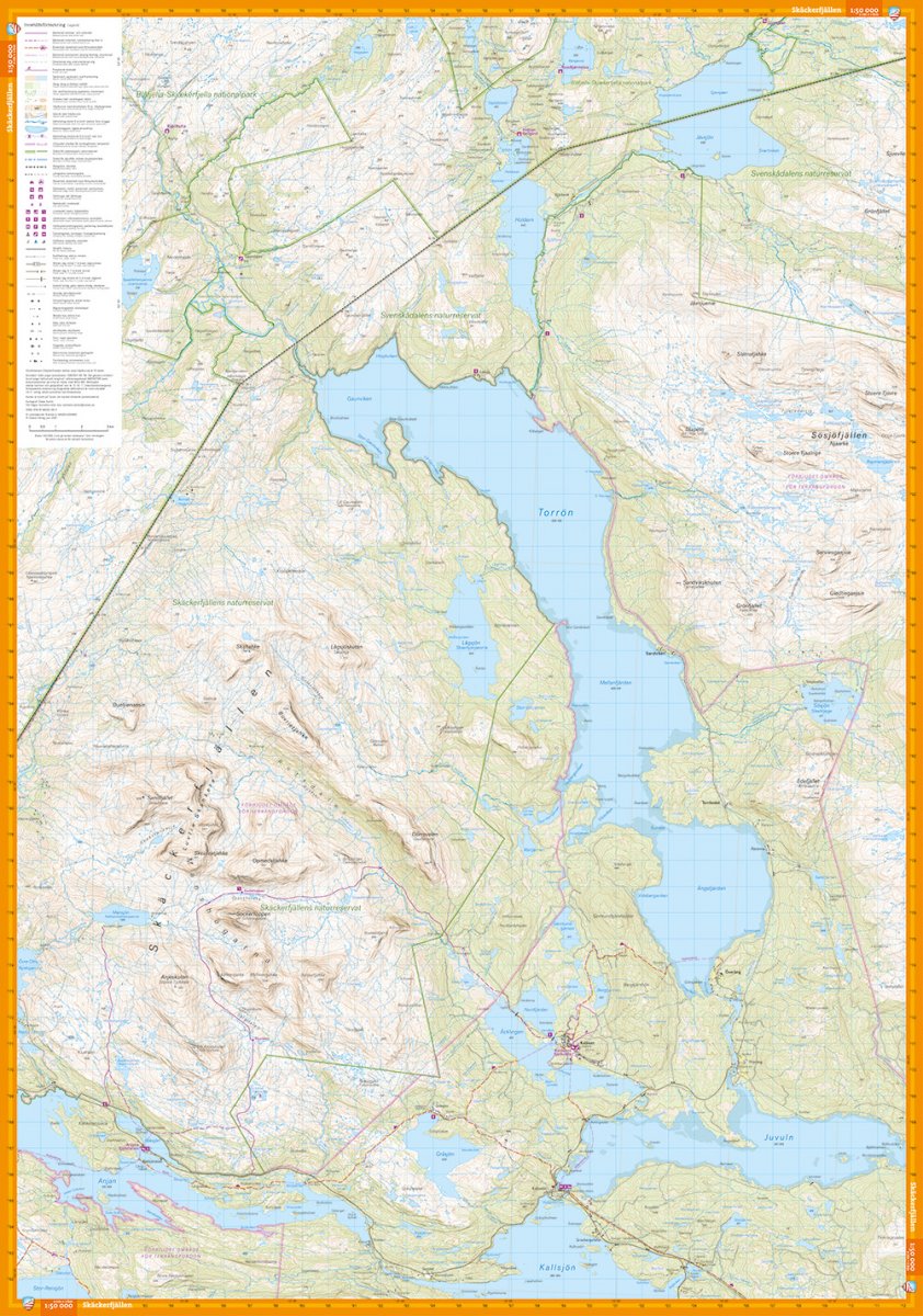 Skäckerfjällen & Offerdalsfjällen 1:50000