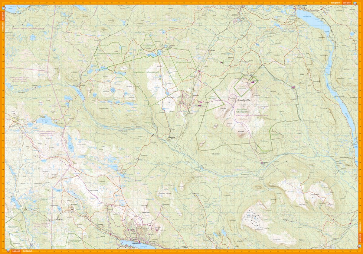 Vemdalen, Sonfjället & Lofsdalen 1:50000
